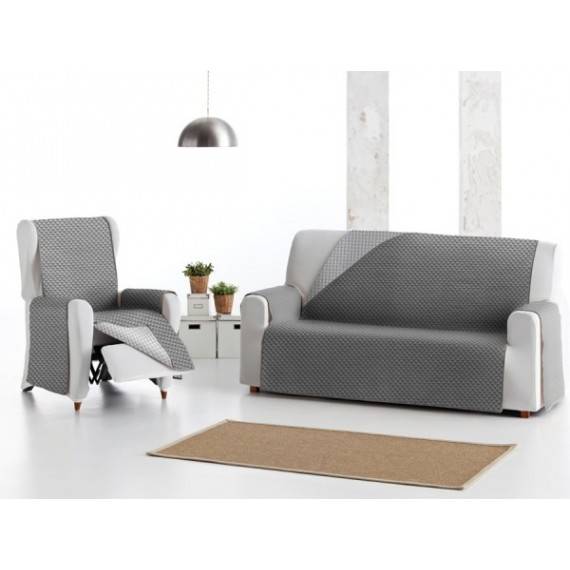 funda practica para sofa tela reversible acolchada 1,2,3,4 plazas  Dual Quilt 